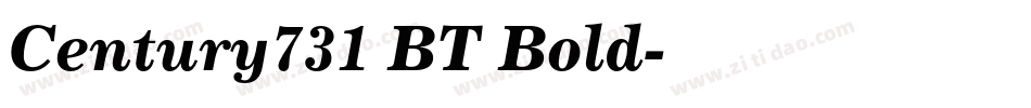Century731 BT Bold字体转换
